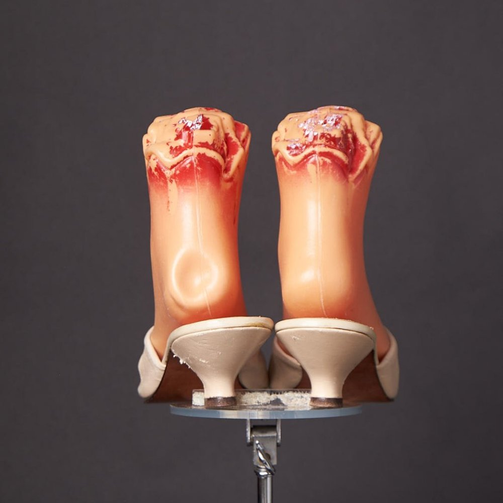 1950s Gustinettes Cream Kitten Heels Sandals